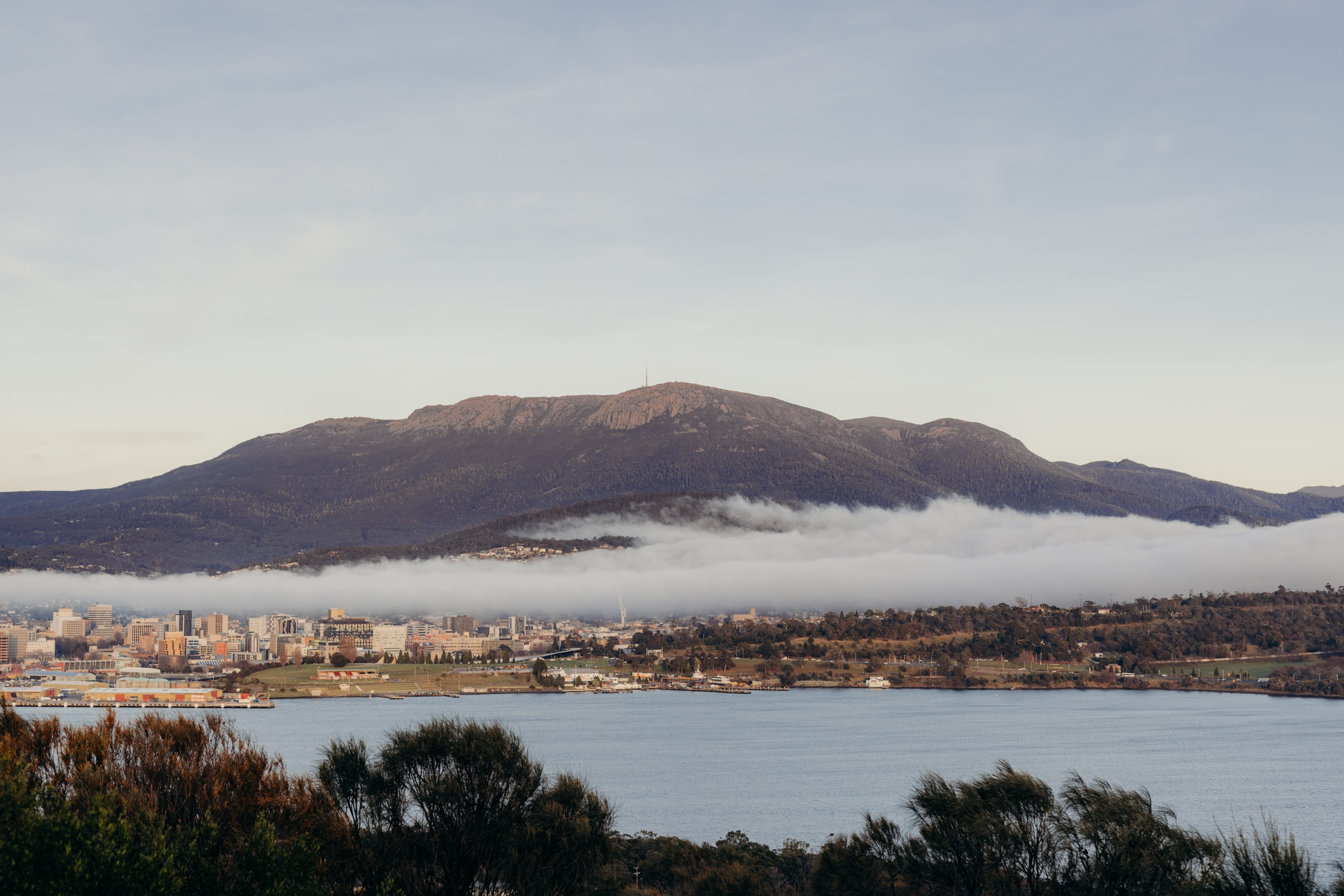 Bridgewater Jerry under kunanyi Mount Wellington